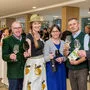 Reinhard Holler (Weinbaufachschule Silberberg), Johann Dreisiebner (Obmann des steirischen Weinbauverbands), Winzerin Tamara Kögl, Sabrina Dreisiebner-Lanz (Oenologin des Bio Zentrum Steiermark), Josef Renner und Thomas Gschier (GF und Obmann des steirischen Bio-Ernte-Verbands