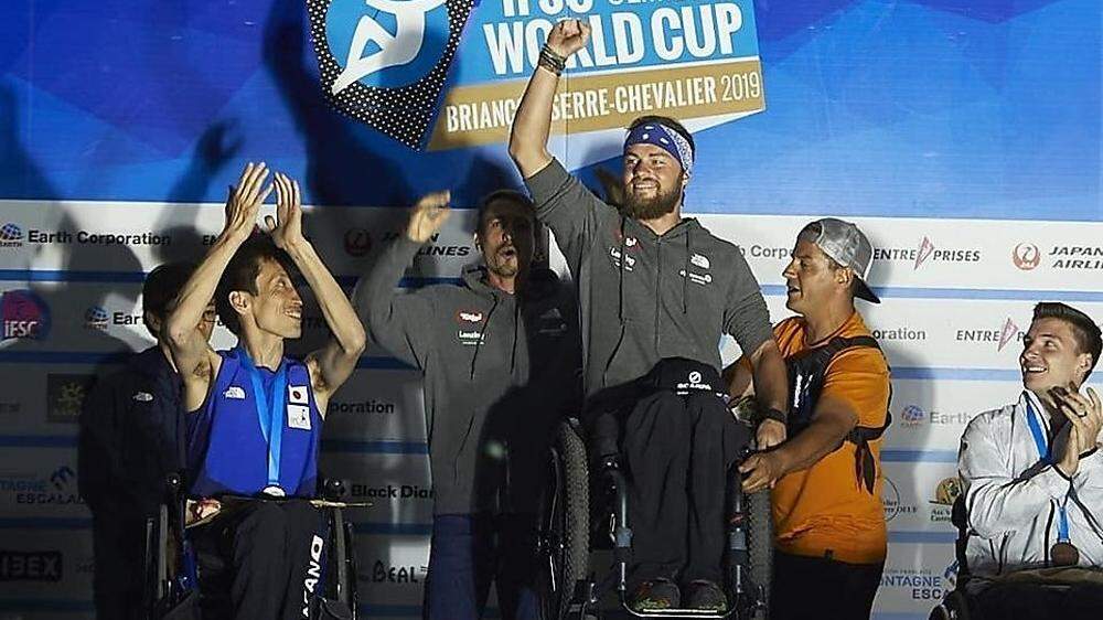 Angelino Zeller kürte sich zum Weltmeister im Paraklettern