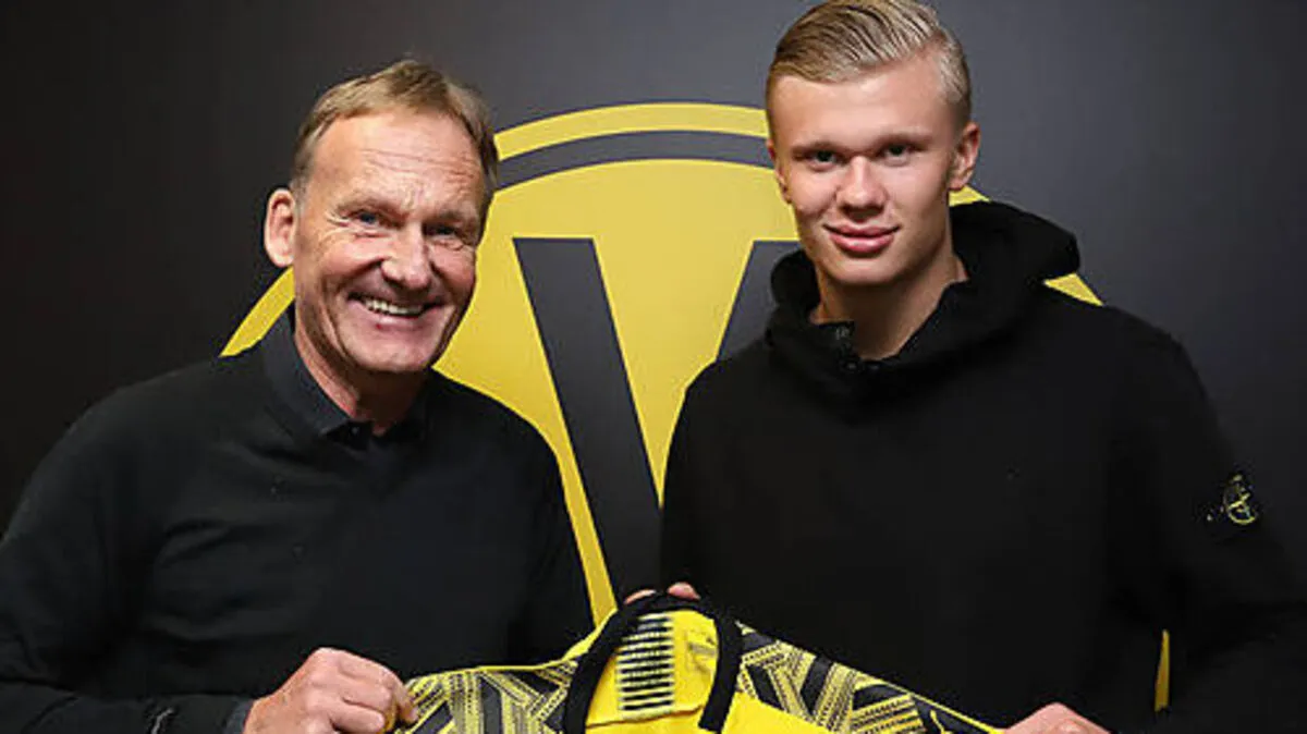 Hans-Joachim Watzke und Erling Haaland