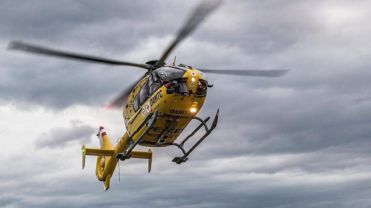 Vom Hubschrauber ins Spital gebracht