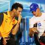 Daniel Ricciardo und Mick Schumacher