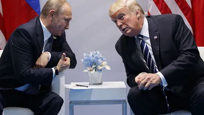 Donald Trump und Wladimir Putin in Hamburg