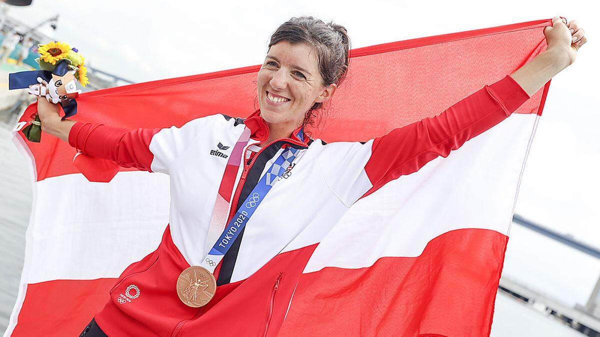 Magdalena Lobnig holte im Damen-Einer die Bronzemedaille