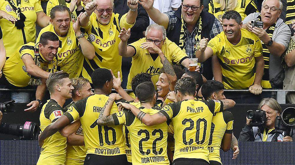 Große Freude bei Dortmund
