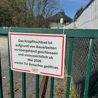 Noch gleicht das Kropfitschbad einer Baustelle, Mitte Mai soll aber der Badebetrieb starten