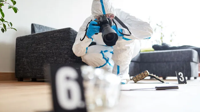 Akribische Arbeit im Ganzkörperanzug (Symbolfoto)