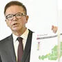 Gesundheitsminister Rudolf Anschober bei der Präsentation der ersten Corona-Ampel am Freitag.