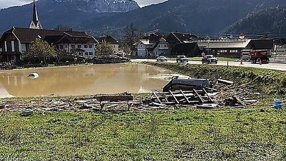 Vor allem die Ortschaft Rattendorf hat das Hochwasser schwer getroffen 