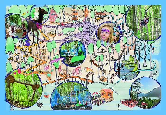 Im Familywald Ossiacher See warten zwischen Wipfeln wilde Fahrten und spannende Kletterpartien