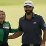 Dustin Johnson mit Ehefrau Pauline Gretzky
