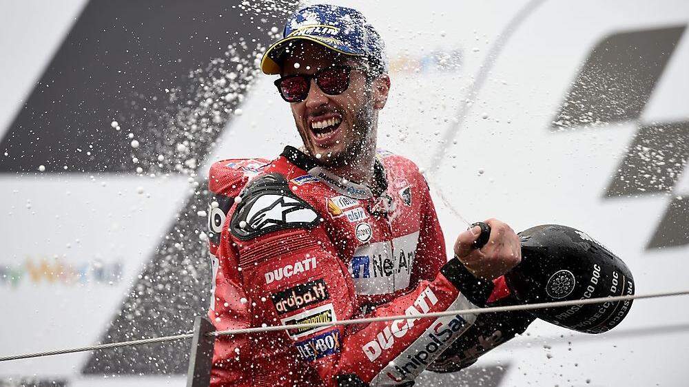 Andrea Dovizioso (Bild) gewann das Kopf-an-Kopf-Rennen gegen Marc Marquez