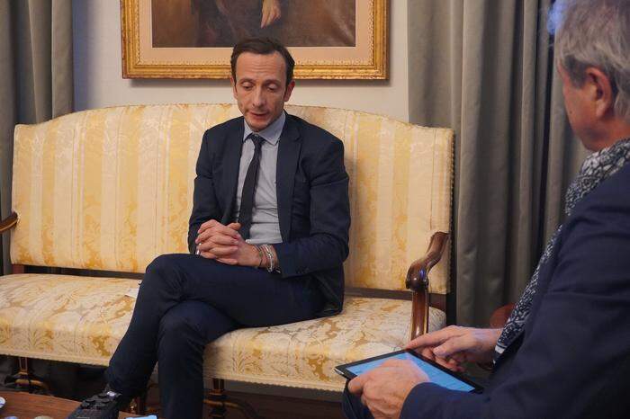 Präsident Massimiliano Fedriga im Interview mit Adolf Winkler