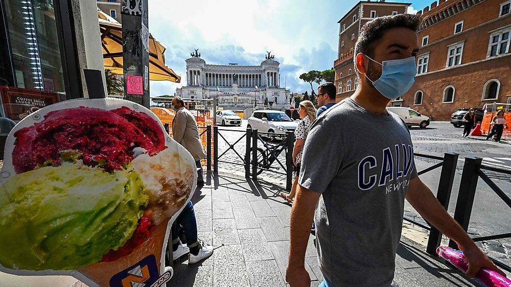 In Italien werden die Corona-Vorsichtsmaßnahmen streng befolgt