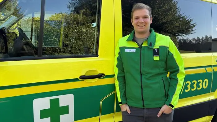 Sascha Hosp aus Wies arbeitet beim Grünen Kreuz und konnte nun auch privat Leben retten