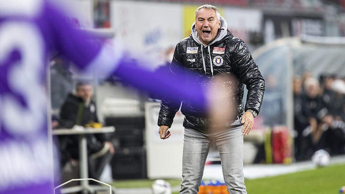 Bei ihm dürfen Emotionen nicht fehlen: Austria-Coach Peter Pacult