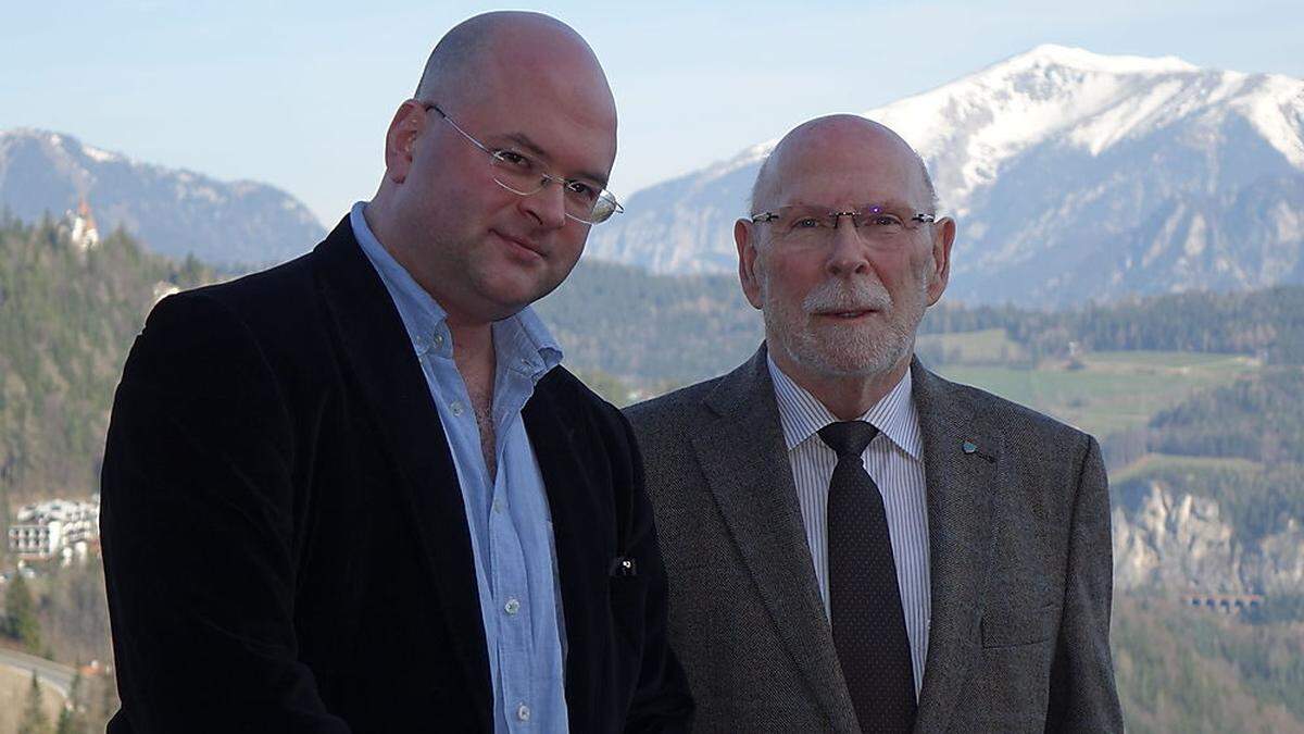 Intendant Florian Krumpöck und Bürgermeister Horst Schröttner