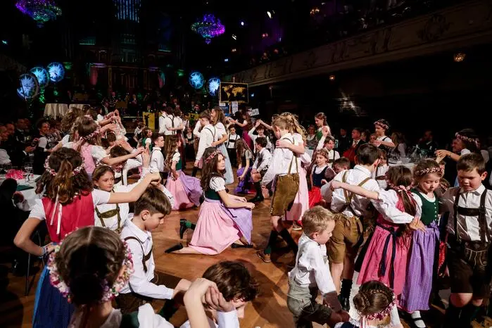 Für die traditionelle Kinderpolonaise wurde seit November fleißig geübt