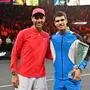 Rafael Nadal und Carlos Alcaraz spielten eine Exhibtion gegeneinander