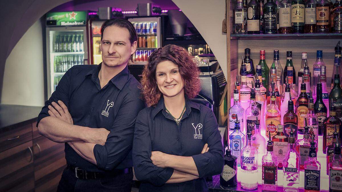 Betreiber-Duo der Cocktailbar &quot;Uptown&quot;: Thomas und Franziska Magerl 