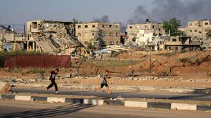 Die israelische Armee greift immer wieder Ziele im Gaza-Streifen an