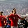 VIENNA,AUSTRIA,21.NOV.23 - SOCCER - OEFB international friendly match, Austria vs Germany. Image shows the rejoicing of Christoph Baumgartner (AUT).
Photo: GEPA pictures/ Edgar Eisner