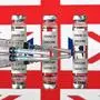 (FILES) This file illustration photo taken on November 17, 2020 shows vials with Covid-19 Vaccine stickers attached, and syringes, with a national flag of the United Kingdom, the Union flag. Drugs company AstraZeneca and British Prime Minister Boris Johnson on January 28, 2021 defended the effectiveness of its Covid-19 vaccine after regulators in Germany said it should not be given to over 65s. (Photo by JUSTIN TALLIS / AFP)