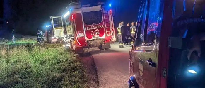 Dutzende Mitglieder von Feuerwehren suchten nach dem Vermissten