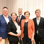 Die Koalitionsspitze: Michael Ehmann (SPÖ), Elke Kahr, Manfred Eber (beide KPÖ), Judith Schwentner (Grüne) und Robert Krotzer (KPÖ)