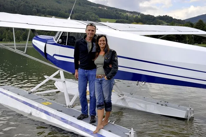 Heinz Koinzer, ein erfahrener Wasserflugzeugpilot aus Tirol war der erste Pilot, der hier landete und bezeichnete die Landung als historisches Ereignis