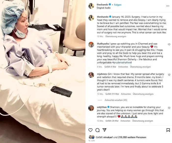 Die Schauspielerin kämpft seit Jahren gegen den Krebs