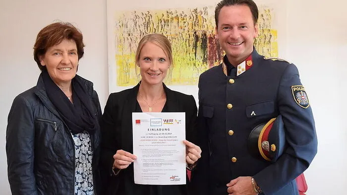 Von links: Renate Ebner, Christiane Planteu-Sienčnik, Leiterin der Wiff, und Günther Kazianka