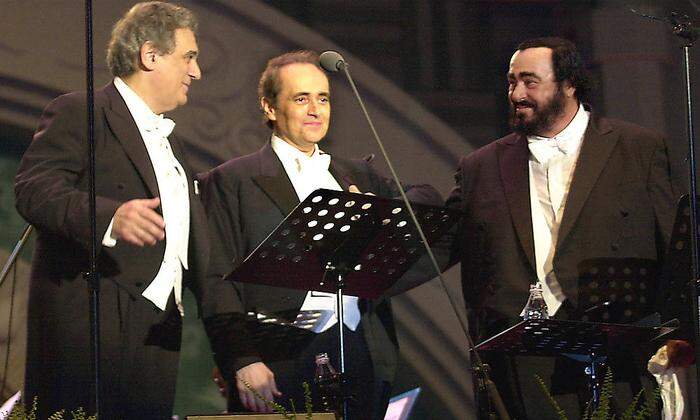 Placido Domingo, Jose Carreras und Luciano Pavarotti 2001