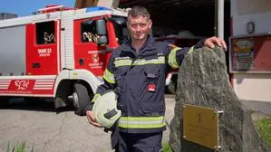 Der 42-Jährige ist seit 14 Jahren Mitglied der Feuerwehr