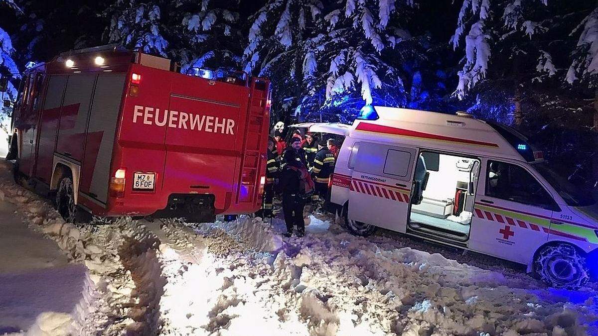 Abendlicher Einsatz auf der Stanglalm