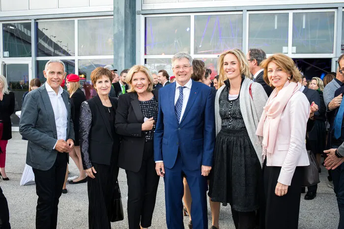 Klagenfurts Vizebürgermeister Jürgen Pfeiler, Kleine Zeitung-Chefredakteurin Antonia Gössinger, Landeshauptmann Peter Kaiser und Landeshauptmann-Stellvertreterin Gaby Schaunig