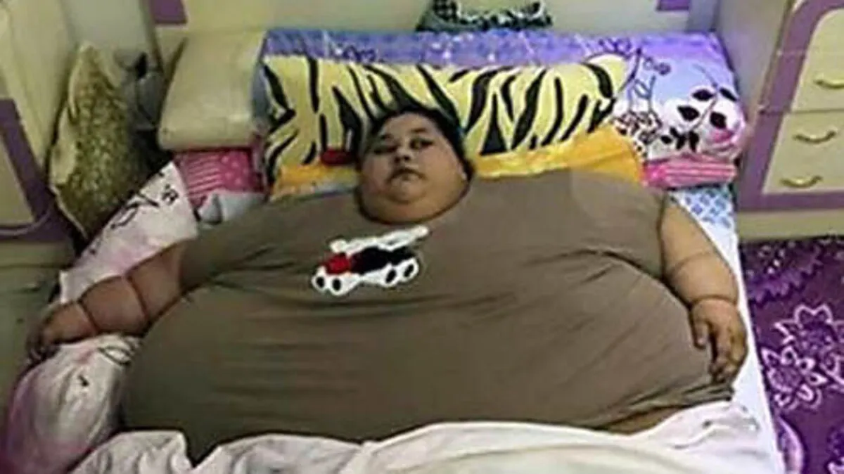 Eman Ahmed Abd al-Ati wog über 500 Kilo