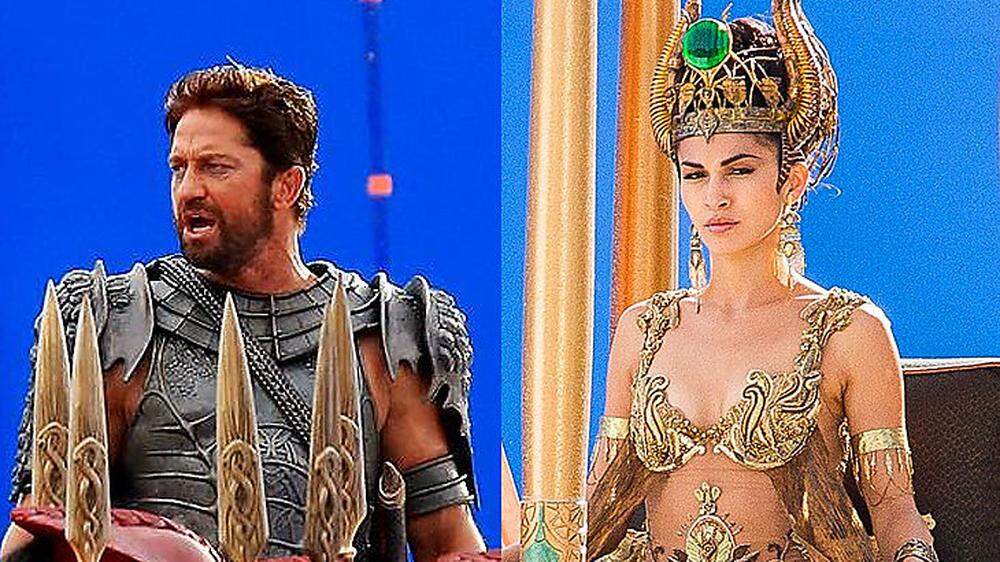 Whitewashing? Gerard Butler and Elodie Yung in "Gods of Egypt"
