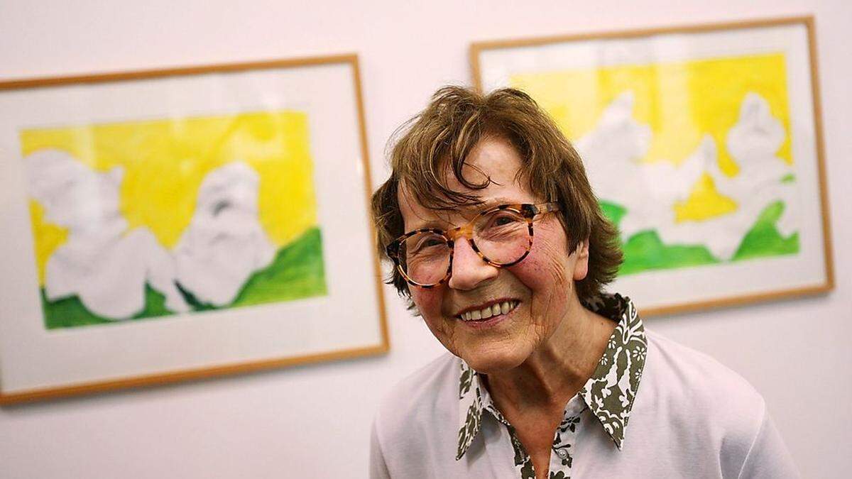 Maria Lassnig im Jahr 2009