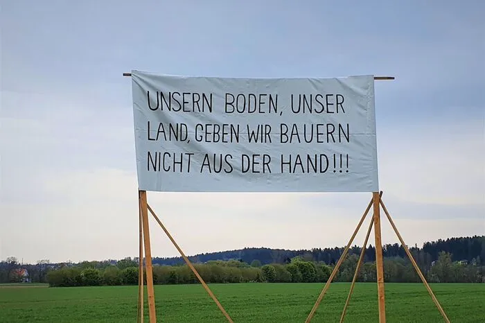 ...und auch die betroffenen Landwirte positionieren sich.