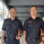 Michael Ebner und Niklas Rebhandl vom Stadt- und Bezirkspolizeikommando Leoben