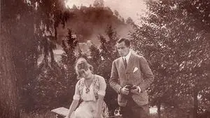 Das einzig existierende Setfoto vom Film "Der schwarze Chauffeur"