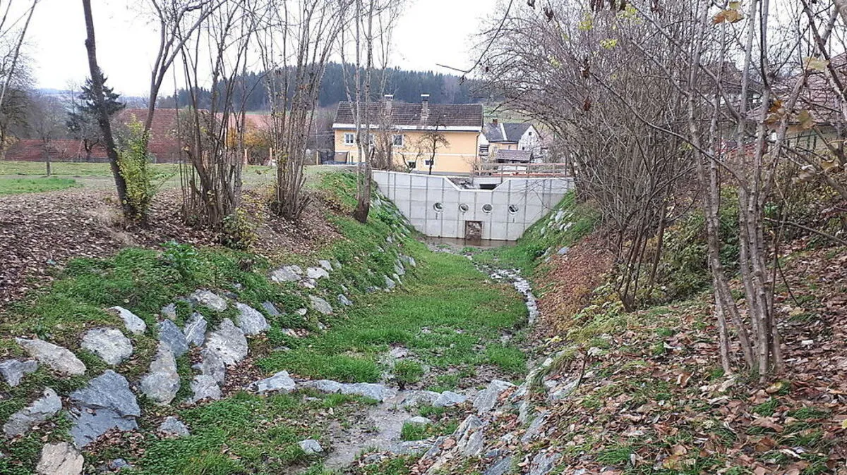 Geschiebesperren wurden bereits errichtet 