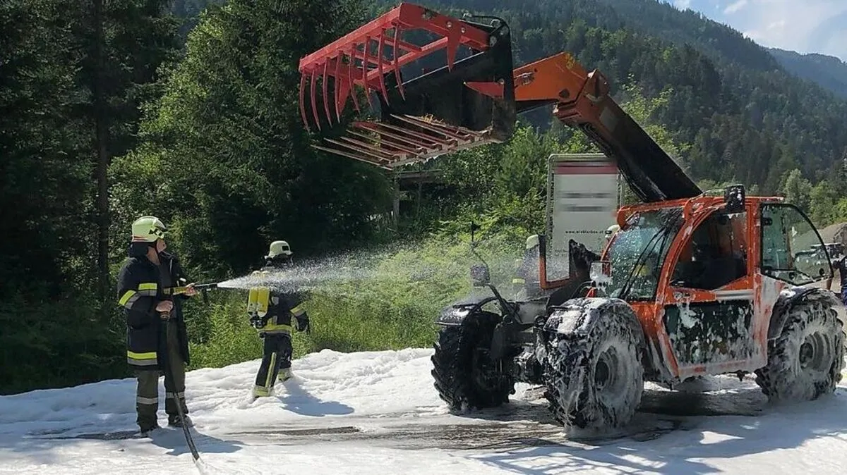 Die Feuerwehren Greifenburg und Berg waren sofort zur Stelle
