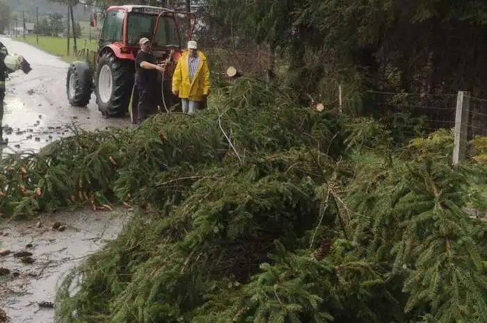 "Insgesamt standen im Bezirk Murau nach diesem Unwetter über 200 Feuerwehrmitglieder mit mehr als 30 Fahrzeugen bis in die Nacht im Einsatz", so Horn.