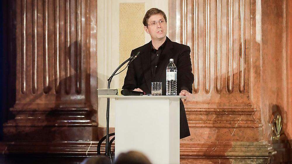 Daniel Kehlmann bei der Rede im Belvedere
