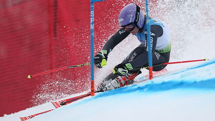Tessa Worley auf dem Weg zum Sieg