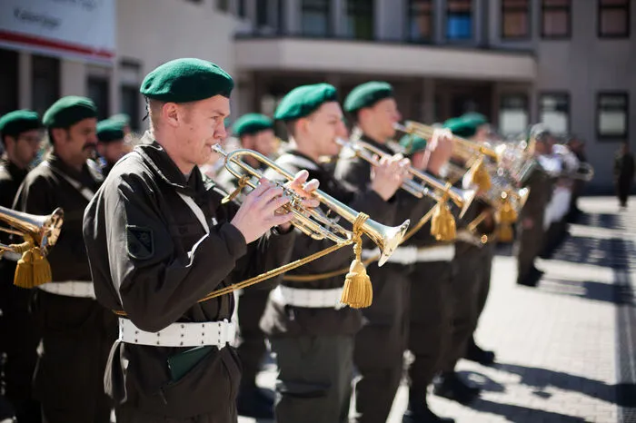 Die Militärmusik umrahmte den Festakt.