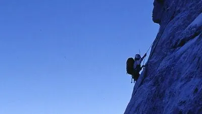 Bergsteiger in der Eiger-Nordwand