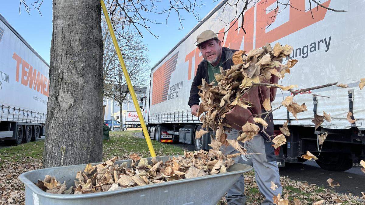 Seit sechs Monaten arbeitet Wolfgang Scherf als Hausmeister bei der Firma Temmel in Gleisdorf