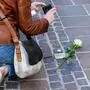 Ein Stolperstein am Grazer Mariahilfer Platz
